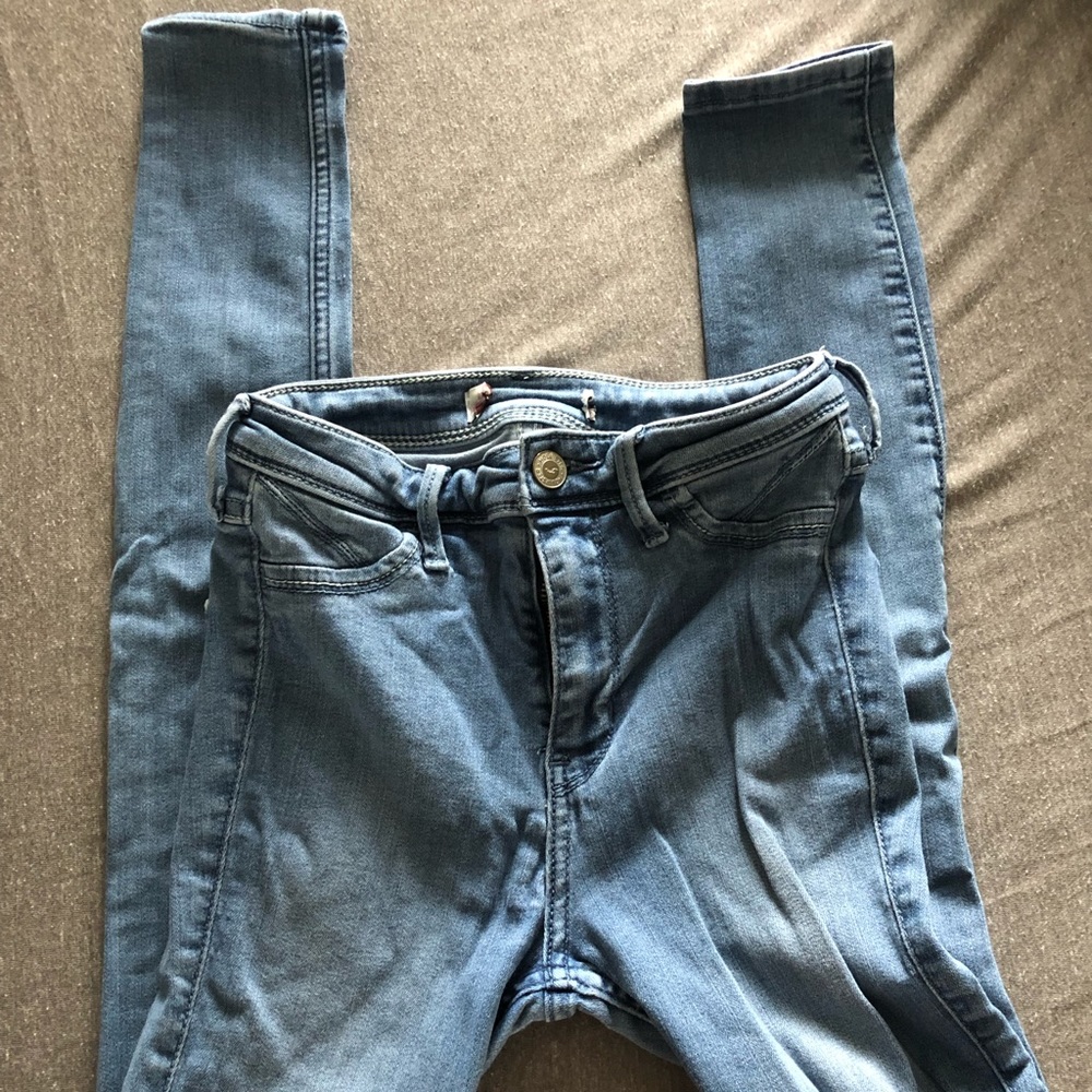 Hollister blue skinnies